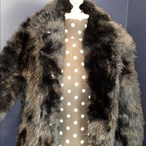 Black Faux Fur Coat